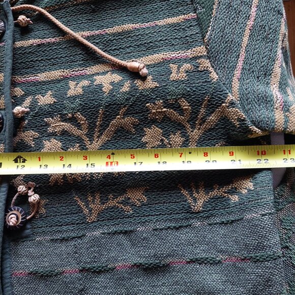 Vintage Flashback Women’s Tree Patterned Long Sleeve Jacket/Coat, Size M - Picture 9 of 11